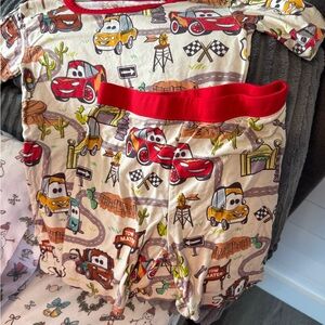 Little sleepies Cars pajamas shorts and short sleeve